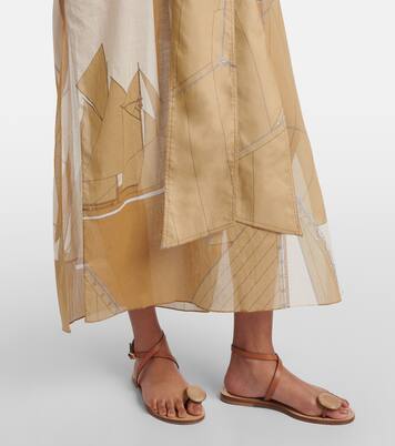 Aqua Cruiser cotton voile kaftan | Johanna Ortiz
