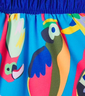 Squawk The Parrot printed swim trunks | Roarsome