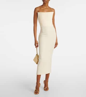 Robe midi en crêpe | Alex Perry