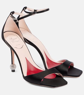 Sandalen Jewel 100 aus Satin mit Kristallen | Roger Vivier