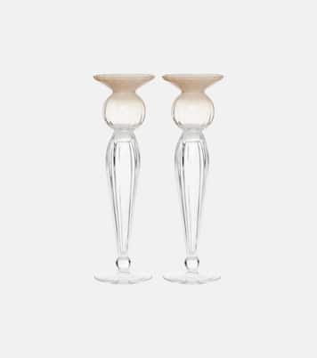 穆拉诺玻璃烛台两件套 | Brunello Cucinelli