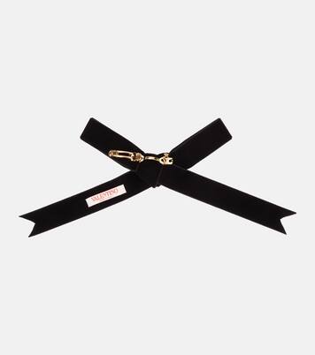 Pinza para el pelo VLogo de terciopelo | Valentino