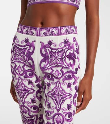 Majolica silk-blend culottes | Dolce&Gabbana