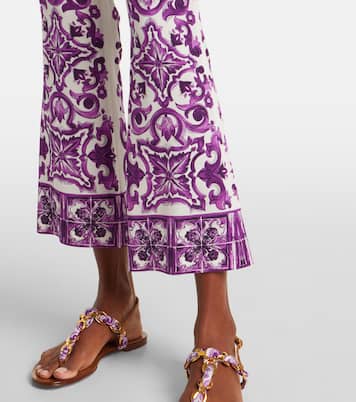 Majolica silk-blend culottes | Dolce&Gabbana