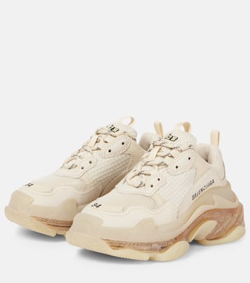 Triple S logo low-top sneakers | Balenciaga