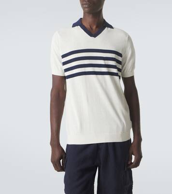 Striped cotton polo shirt | Vilebrequin