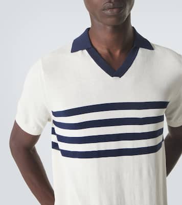 Striped cotton polo shirt | Vilebrequin