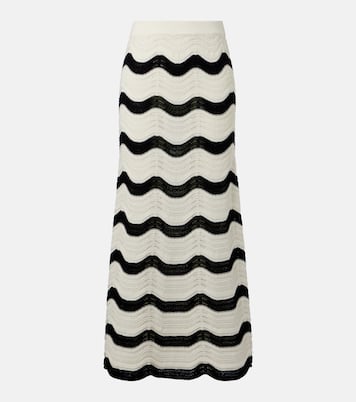 Falda midi en croché de algodón | La DoubleJ