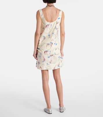 Abito corto in cotone con stampa | Rabanne