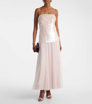 Robe longue Maxine à sequins | Simkhai