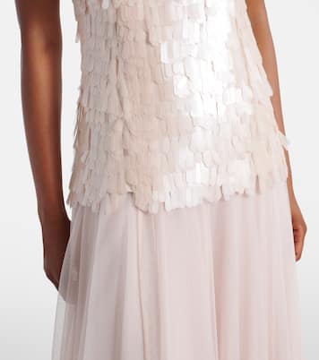 Robe longue Maxine à sequins | Simkhai