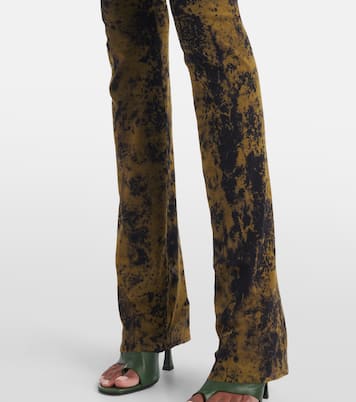 Médaillon printed mesh slim pants | Jean Paul Gaultier