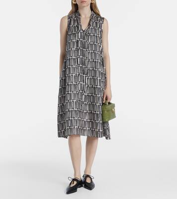 Jackie silk twill midi dress | 'S Max Mara