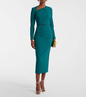 Robe midi en crêpe | Roland Mouret