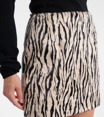 Mini-jupe imprimée en coton mélangé | Rotate
