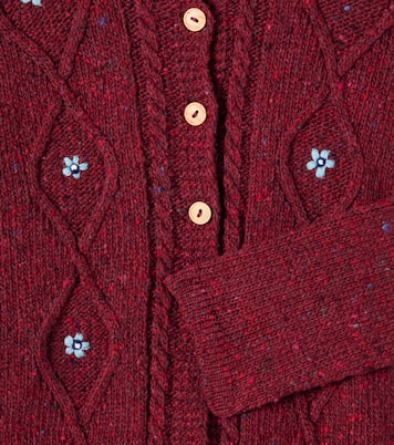 Cardigan Denali in misto lana a trecce | La Coqueta