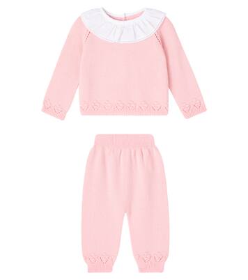 Baby Baya wool cardigan and pants set  | La Coqueta