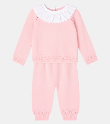 Baby Baya wool cardigan and pants set  | La Coqueta