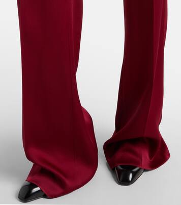 Scalata velvet-trimmed satin jumpsuit  | Max Mara