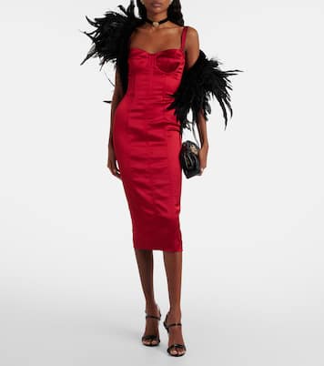 Bustier-Kleid aus Satin | Dolce&Gabbana