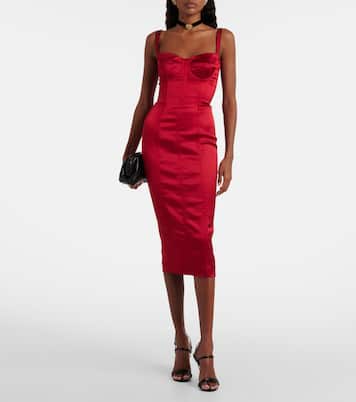 Bustier-Kleid aus Satin | Dolce&Gabbana