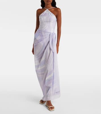 Iride cotton beach cover-up | Pucci