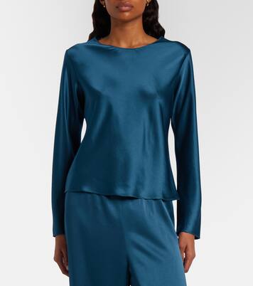 Barb satin top | Leset