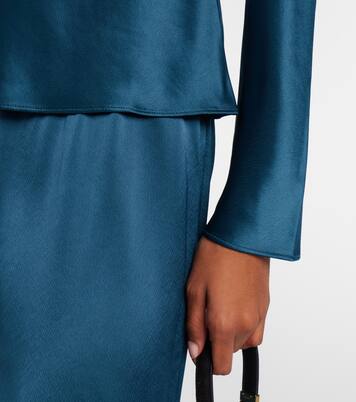 Barb satin top | Leset