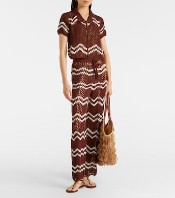 Crochet cropped cotton top | Anna Kosturova