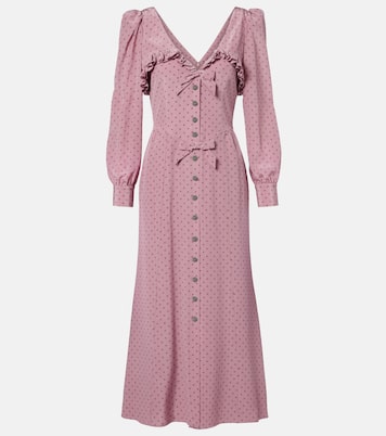 Midikleid aus Seide | Alessandra Rich