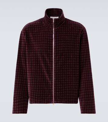 Shrunken cotton-blend velour jacket | Our Legacy
