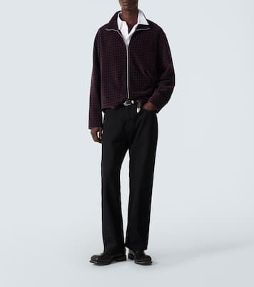 Shrunken cotton-blend velour jacket | Our Legacy
