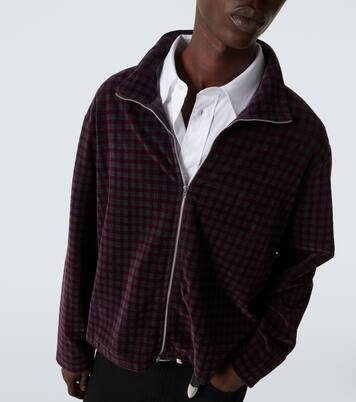 Shrunken cotton-blend velour jacket | Our Legacy