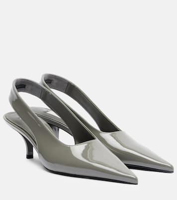 Slingback-Pumps aus Lackleder | Toteme