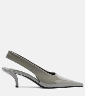 Slingback-Pumps aus Lackleder | Toteme