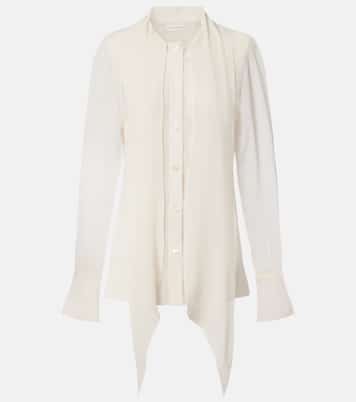 Scarf-detail silk blouse | Nina Ricci