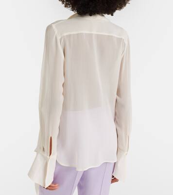 Scarf-detail silk blouse | Nina Ricci