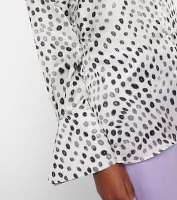 Blusa in raso con stampa | Nina Ricci