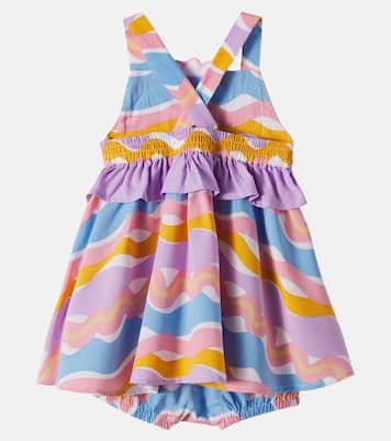 Patch-appliqué printed dress and bloomers set | Stella McCartney Kids