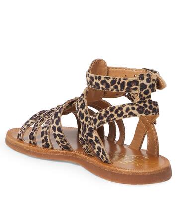 Plagette Gladiator suede sandals | Pom d'Api