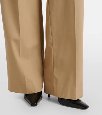 Cutout cotton wide-leg pants | Jean Paul Gaultier