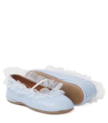 Ballerinas aus Leder mit Tüll | PèPè
