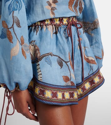 Short Georgie imprimé en lin | Alémais