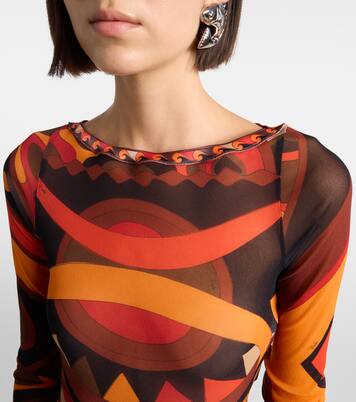 Cropped-Top Vivara aus Tüll | Pucci