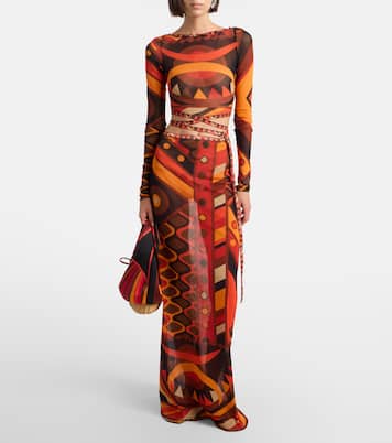 Cropped-Top Vivara aus Tüll | Pucci