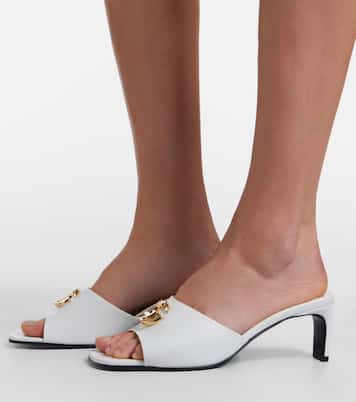 Double G leather mules | Gucci