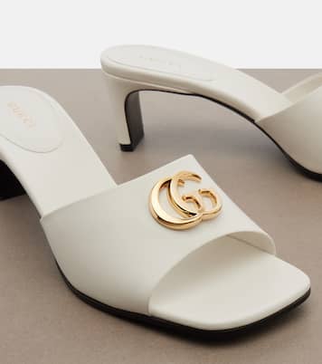 Double G leather mules | Gucci