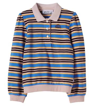 Ravi striped cotton polo shirt | Molo
