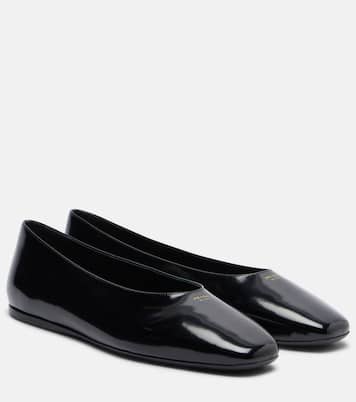 Leather ballet flats | Prada