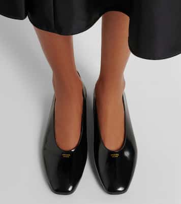 Leather ballet flats | Prada